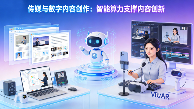 传媒与数字内容创作：智能算力支撑内容创新